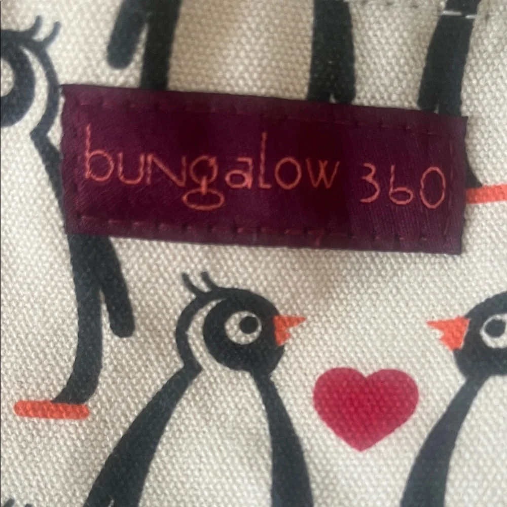 Bungalow 360 Tan Penguin Print Shoulder Bag - Picture 2 of 9